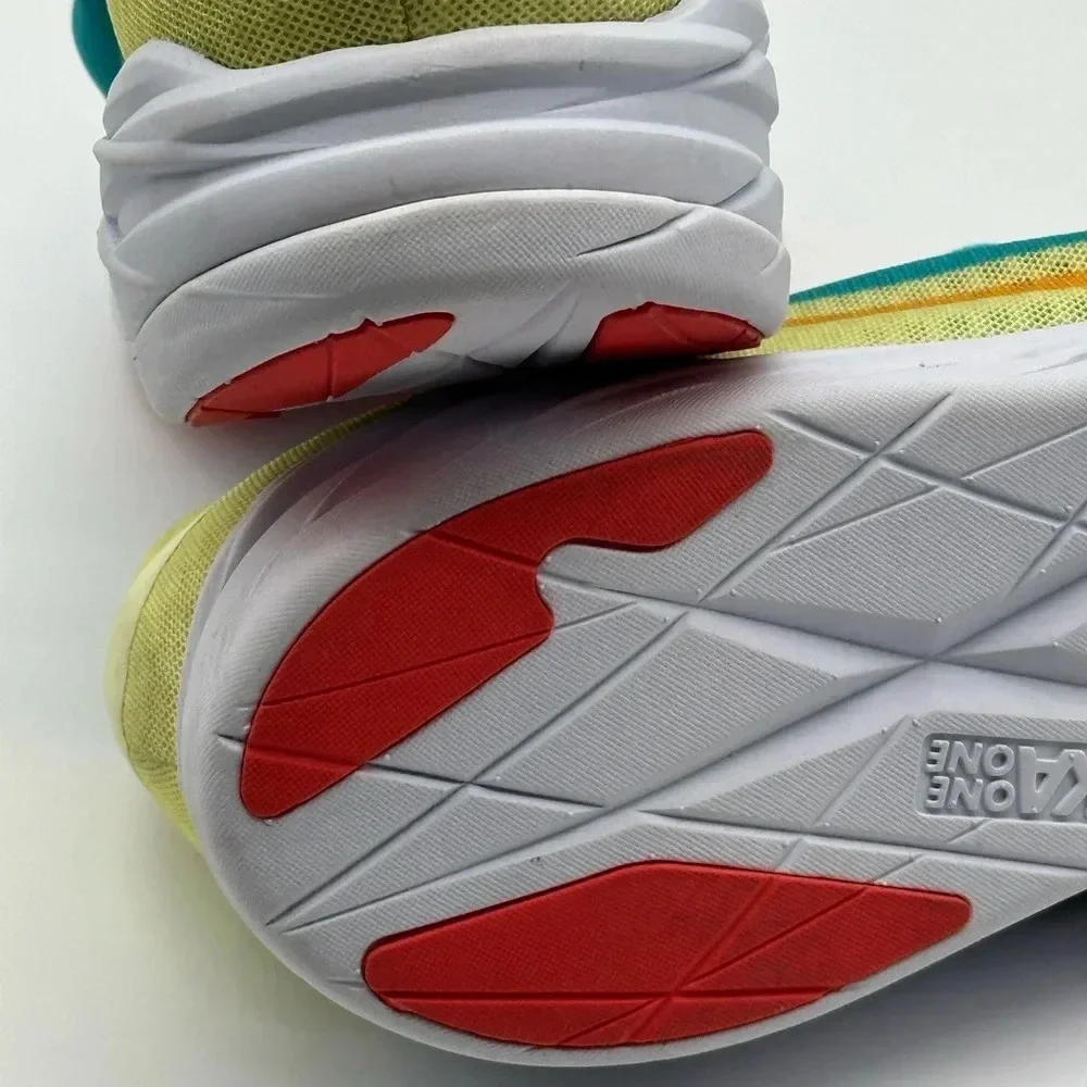 Hoka One One Rocket X Blue Green White‎ Racing Running Shoes Men's Size 14